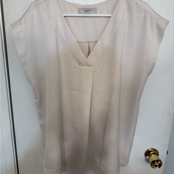 LOFT Tops - LOFT Women's Soft Cream V-Neck Blouse